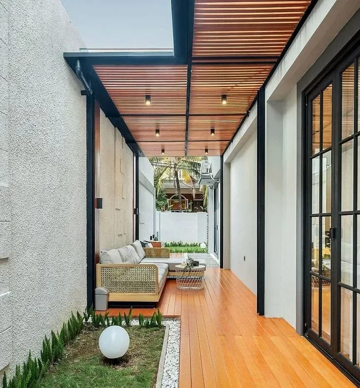 حداد مظلات مداخل فلل في شمال الرياض: تصاميم مودرن 