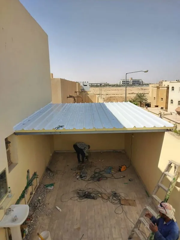 تركيب ملاحق سندويتش بانل حي القيروان والعليا بالرياض