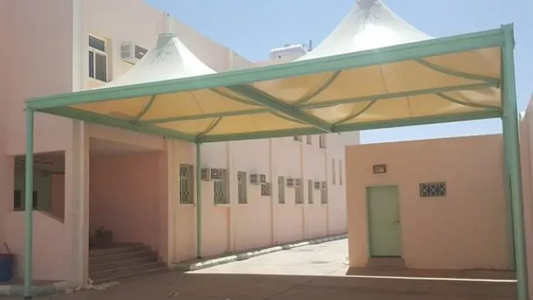 تركيب مظلات مدارس حي الصحافة بالرياض 