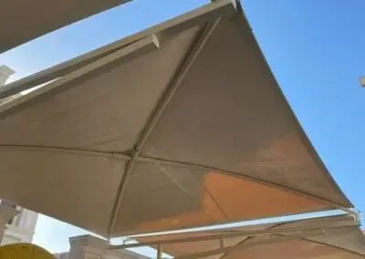 تركيب مظلات بوثلين حي الصحافة بالرياض 