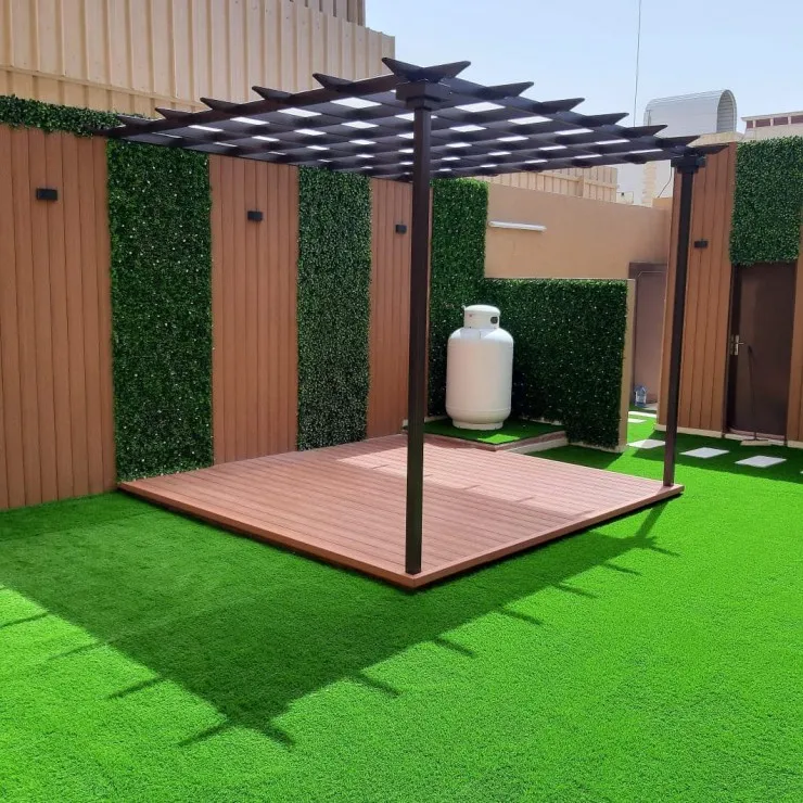تنسيق الحدائق وتركيب عشب صناعي حي النرجس والياسمين