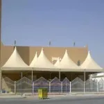 مظلات خارجية مريحة للمشاريع والمساجدفي شمال الرياض 