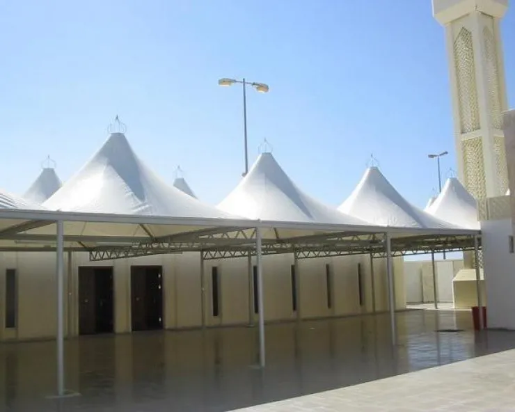 مظلات خارجية مريحة للمشاريع والمساجدفي شمال الرياض 