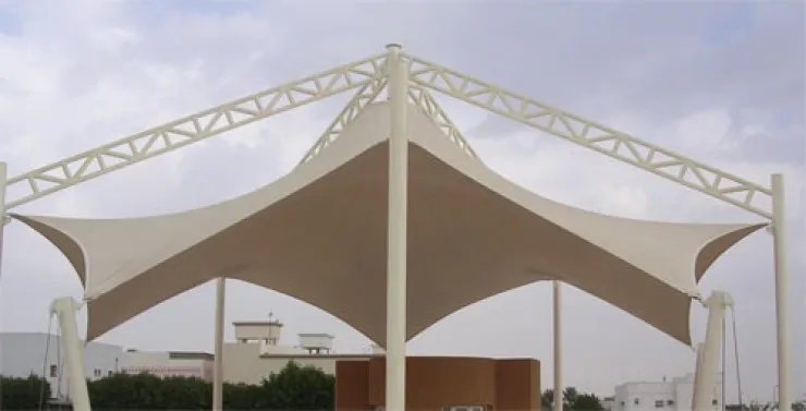 مظلات خارجية مريحة للمشاريع والمساجدفي شمال الرياض 