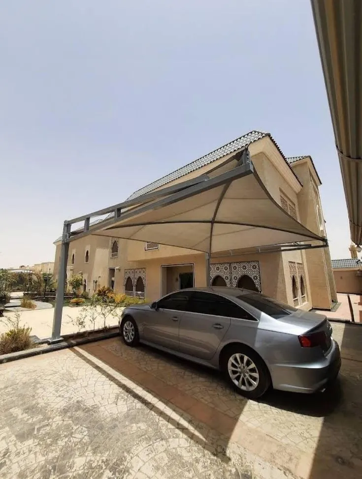 مظلات سيارات مقص ومداخل لمنازل حي النسيم بالرياض 