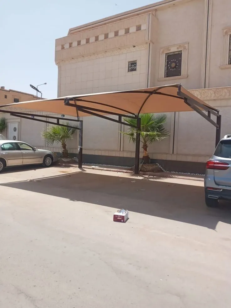 مظلات سيارات مقص ومداخل لمنازل حي النسيم بالرياض 