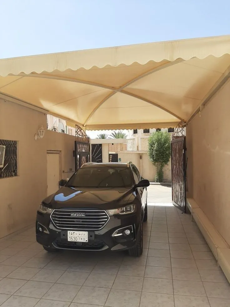 مظلات سيارات مقص ومداخل لمنازل حي النسيم بالرياض 