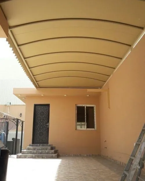 مظلات سيارات مقص ومداخل لمنازل حي النسيم بالرياض 