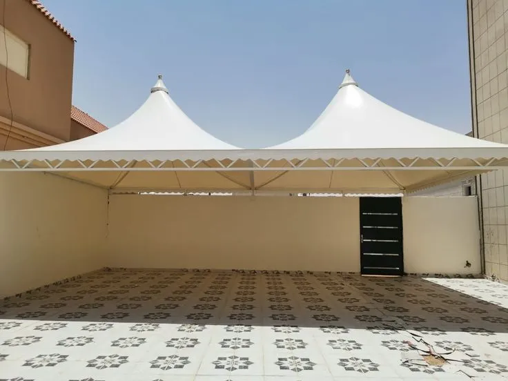 مظلات سيارات مقص ومداخل لمنازل حي النسيم بالرياض 