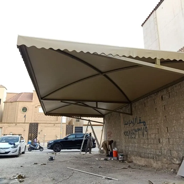 مظلات سيارات مقص ومداخل لمنازل حي النسيم بالرياض 