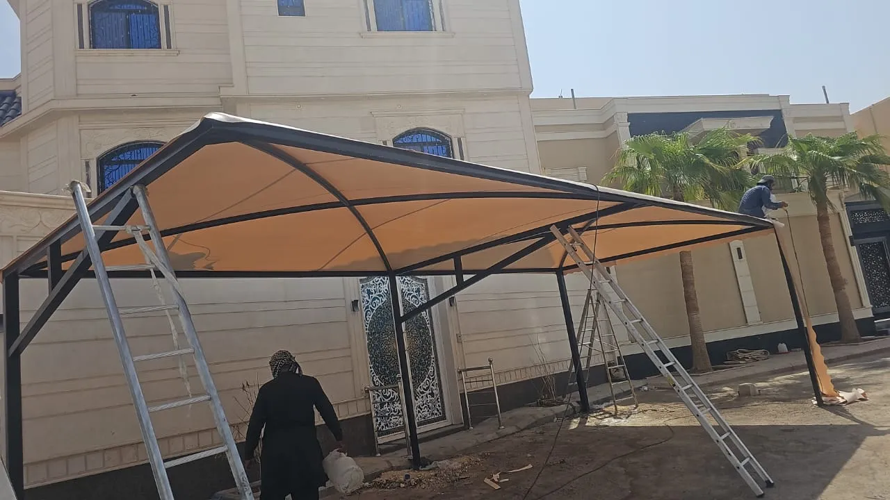 تجديدوتركيب مظلات في حي المزاحمية بالرياض 