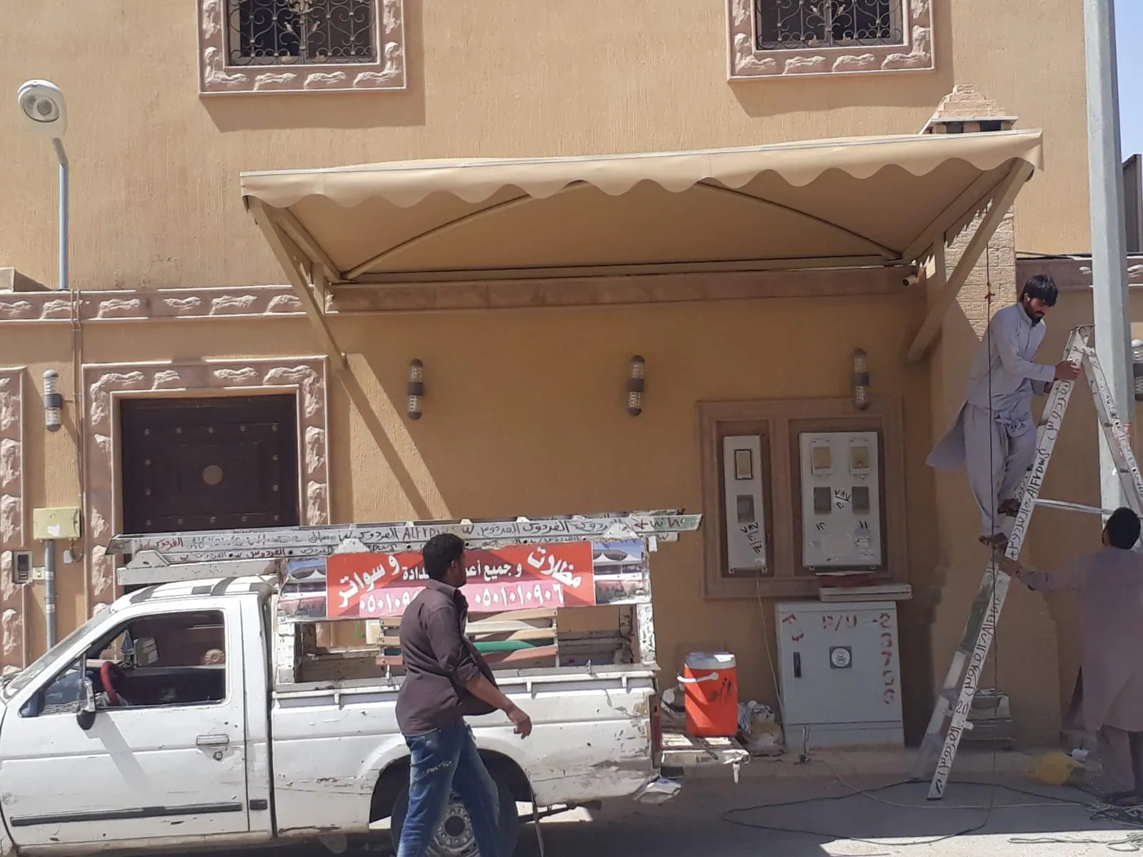 مظلات وسواتر حي المهدية بالرياض 