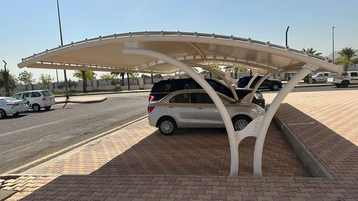 اشكال مظلات سيارات حي العماريه