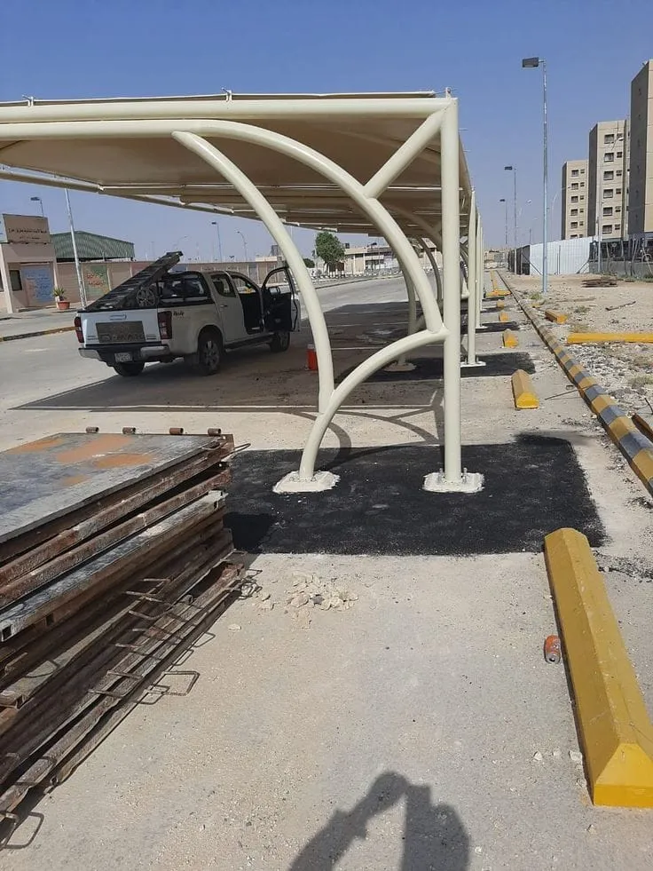 اشكال مظلات سيارات حي العماريه