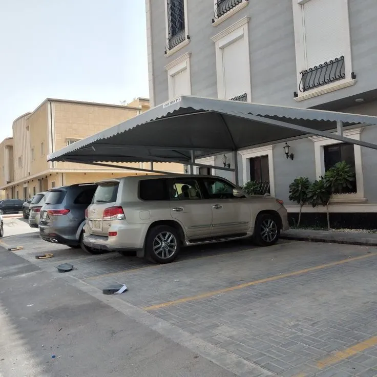 اشكال مظلات سيارات حي العماريه