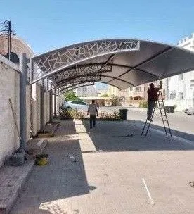 اشكال مظلات سيارات حي العماريه