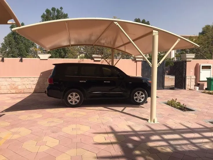 اشكال مظلات سيارات حي العماريه