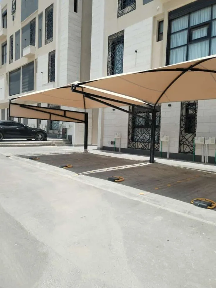 اشكال مظلات سيارات حي العماريه