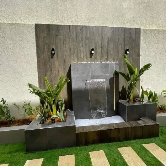 تصميم وتنسيق الحدائق وشلالات مائية في الرياض 