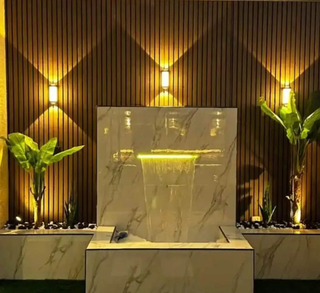 تصميم وتنسيق الحدائق وشلالات مائية في الرياض 