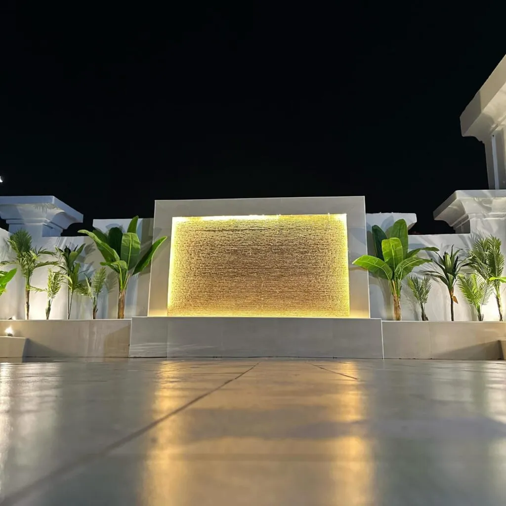 تصميم وتنسيق الحدائق وشلالات مائية في الرياض 