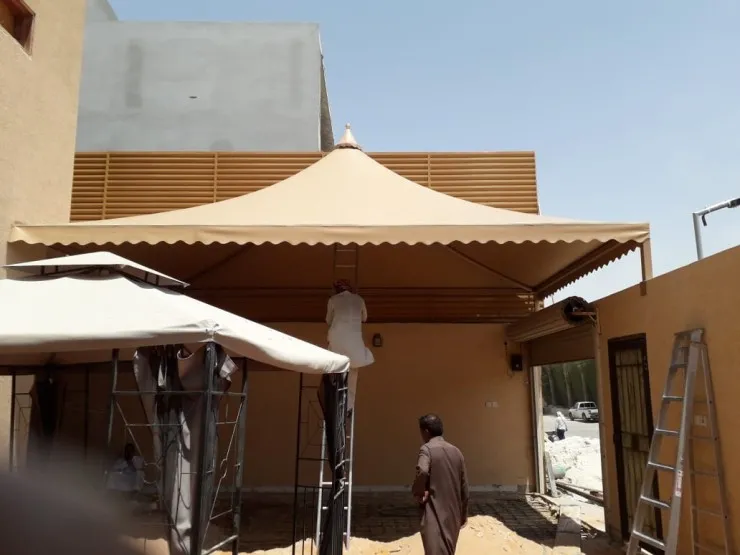 افضل تركيب مظلات هرمية حديثة لعام 2026بالرياض