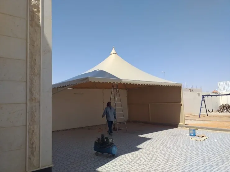 افضل تركيب مظلات هرمية حديثة لعام 2026بالرياض