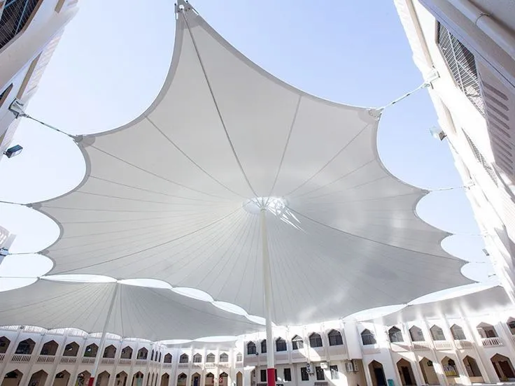 تركيب مظلات شد إنشائي – تصميمات عصرية ومتينة حسب الطلب