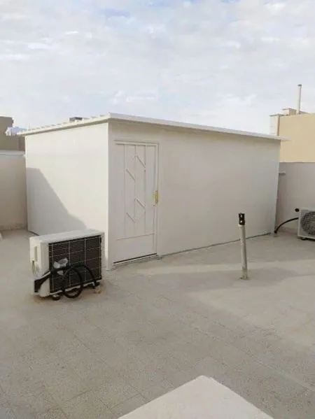 تصميم ملحق خارجي صغير في حي العارض بالرياض 