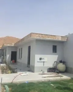 تصميم ملحق خارجي صغير في حي العارض بالرياض 