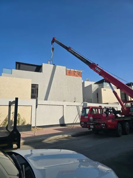 تصميم ملحق خارجي صغير في حي العارض بالرياض 