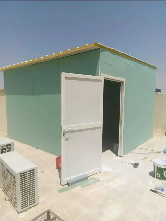 تصميم ملحق خارجي صغير في حي العارض بالرياض 