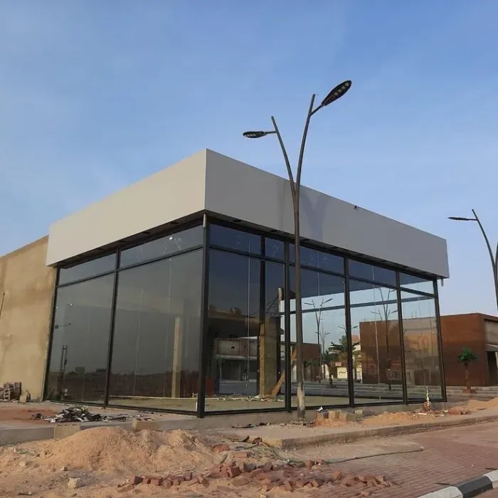 تصميم ملحق خارجي صغير في حي العارض بالرياض 