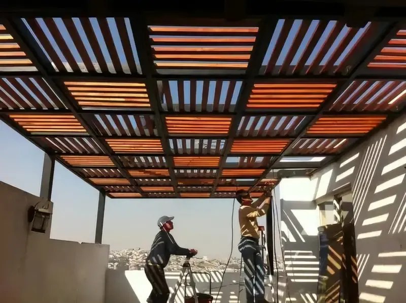 محداد مظلات جلسات خارجية وبرجولات في دار البيضاء بالرياض