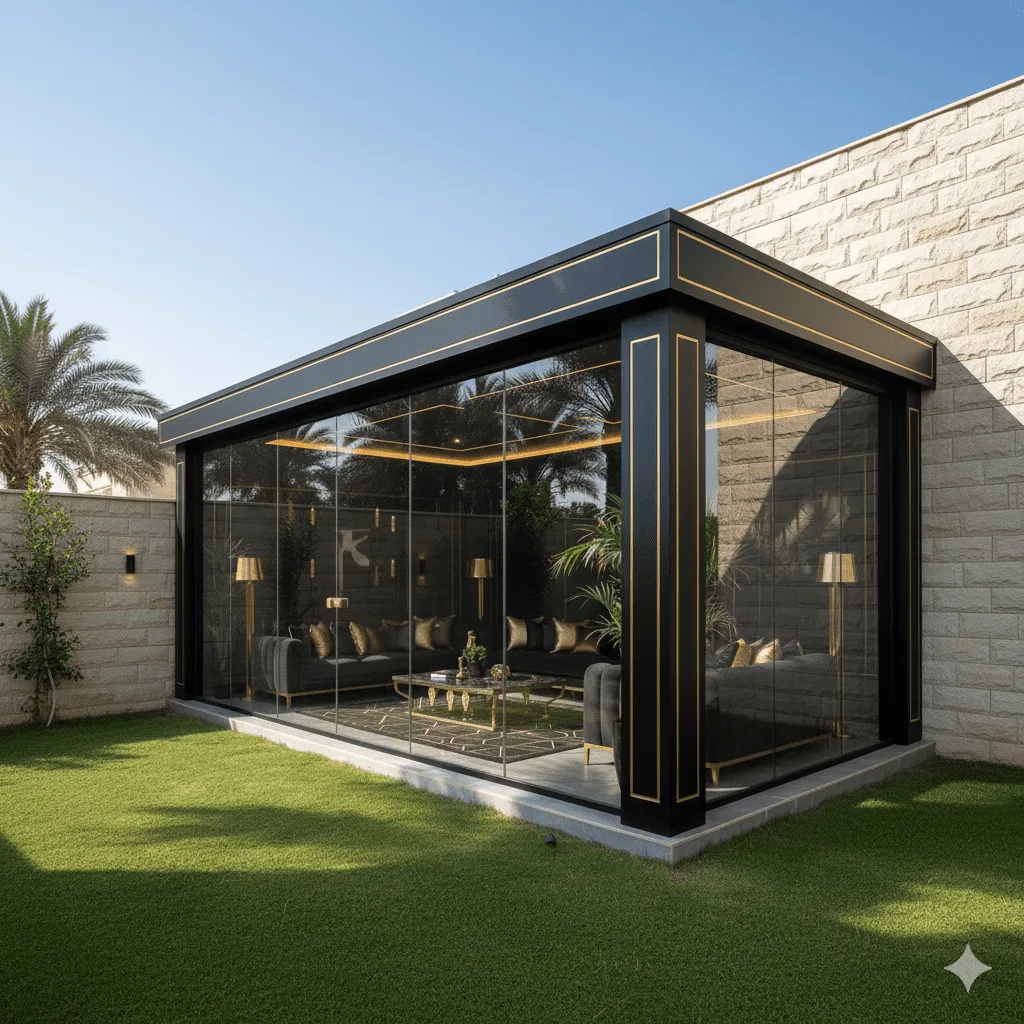 تركيب غرف ساندوتش بانل زجاجيةجاهزة في الخرج للمخازن والمنازل