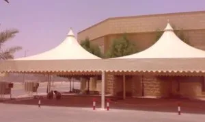 مظلات تغطية ساحات المدارس في حي الروابي بالرياض