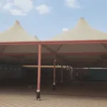مظلات تغطية ساحات المدارس في حي الروابي بالرياض