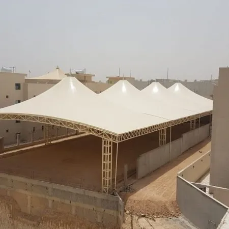 تركيب مظلات حي الملقا: الحل الأمثل لحماية المساحات المفتوحة