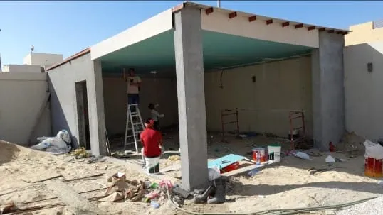 ملاحق ومجالس البناء الحديث ومجالس ملكيه حي العزيزية الرياض 