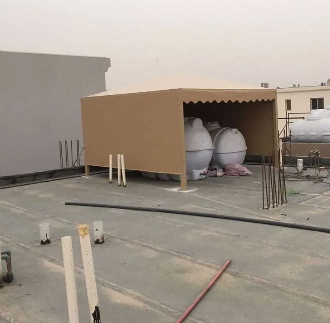 مظلات خزانات مظلات سخانات مظلات مكيفات مظلات السطح في حي لبن