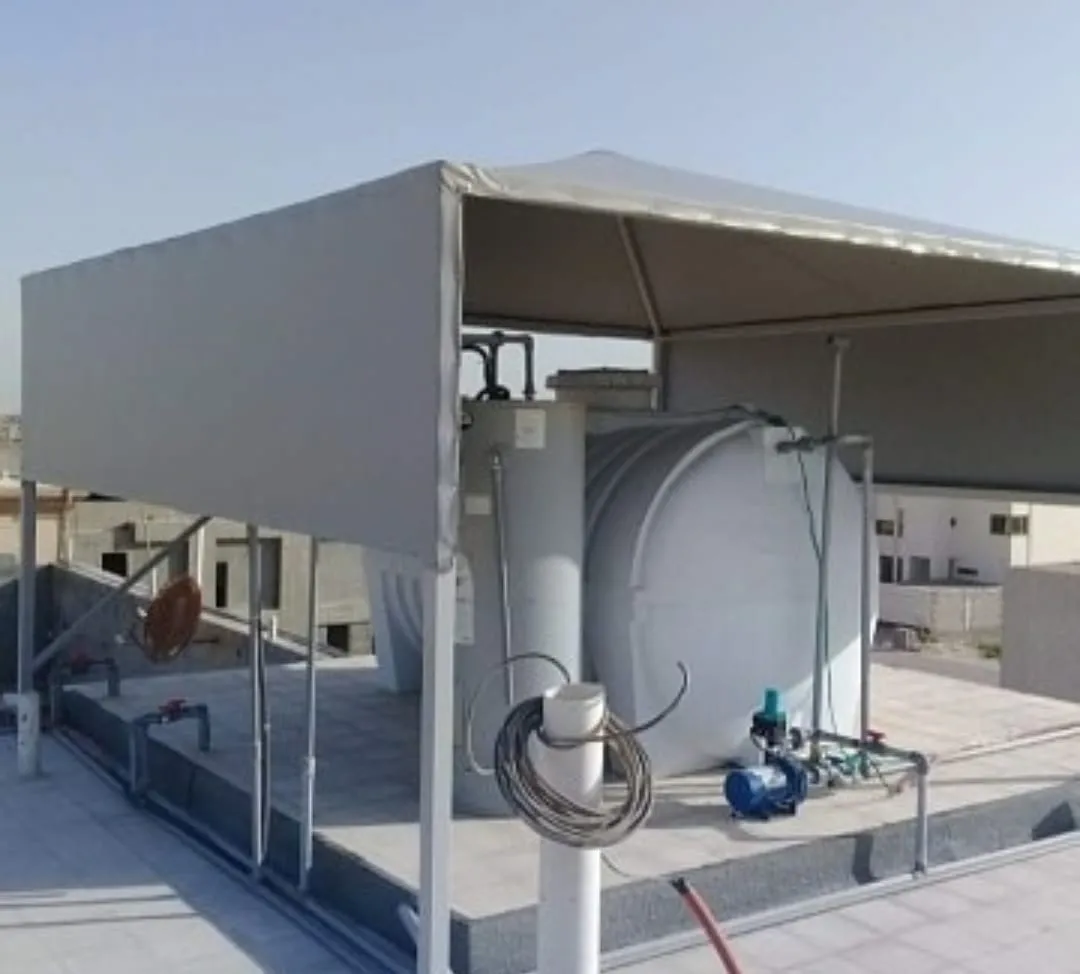 مظلات خزانات مظلات سخانات مظلات مكيفات مظلات السطح في حي لبن