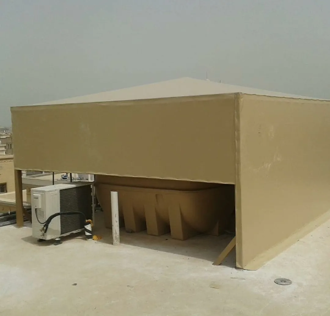 مظلات خزانات مظلات سخانات مظلات مكيفات مظلات السطح في حي لبن