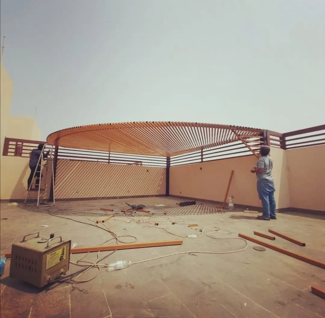 اقرب محل حداده تركيب المظلات وسواتر في حي النخيل والملز