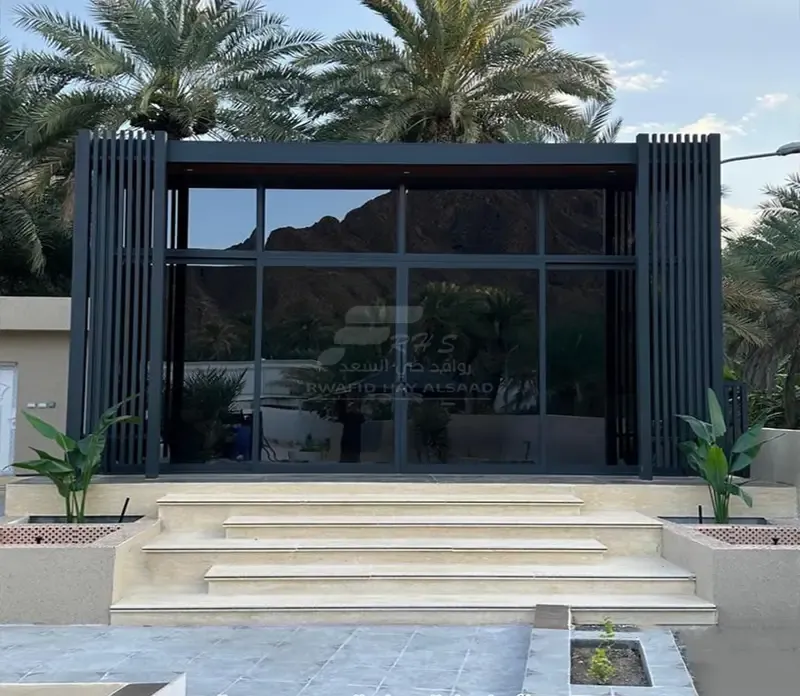مقاول بناء مجالس زجاجية أنيقة وبسيطة بأقل تكلفة حي النسيم