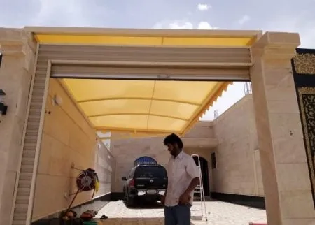 افضل تركيب مظلات مداخل ولكسان في حي النرجس والياسمين والملقا