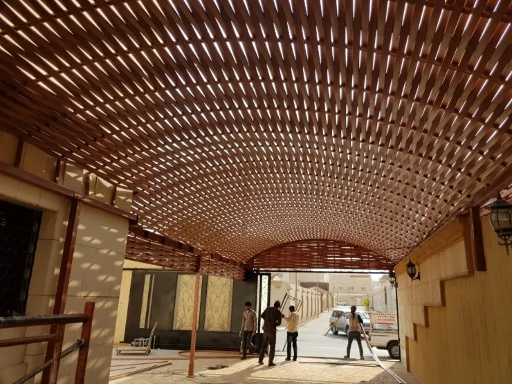 افضل تركيب مظلات مداخل ولكسان في حي النرجس والياسمين والملقا