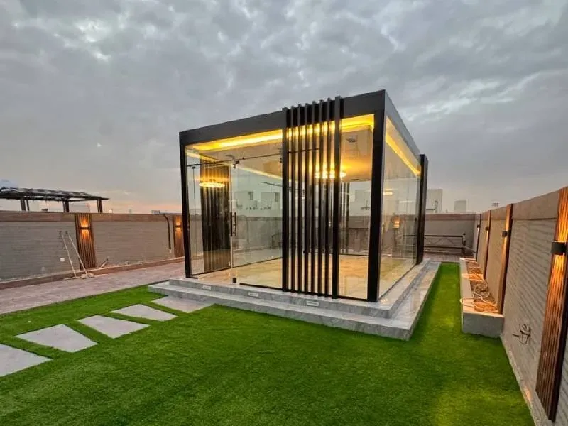 غرف إضافية خارجية وملاحق للاستراحة (أو للضيافة)في حي الحزم 