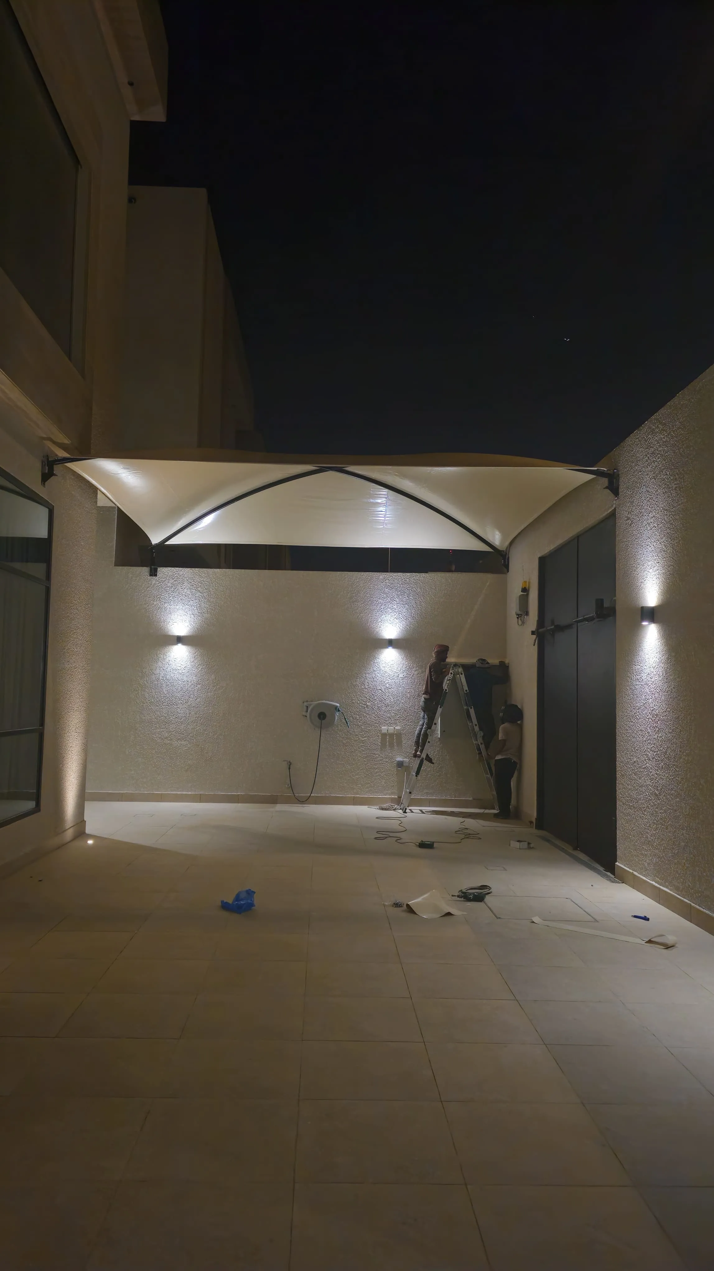 مظلات وسواتر في حي الشفاءلأحواش الفلل دليل الفخامة والحماية