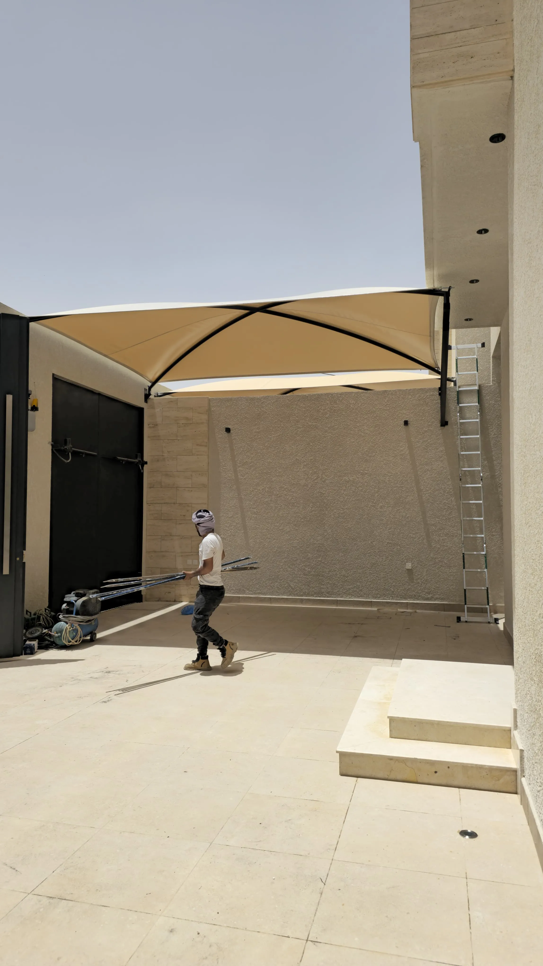 مظلات وسواتر في حي الشفاءلأحواش الفلل دليل الفخامة والحماية