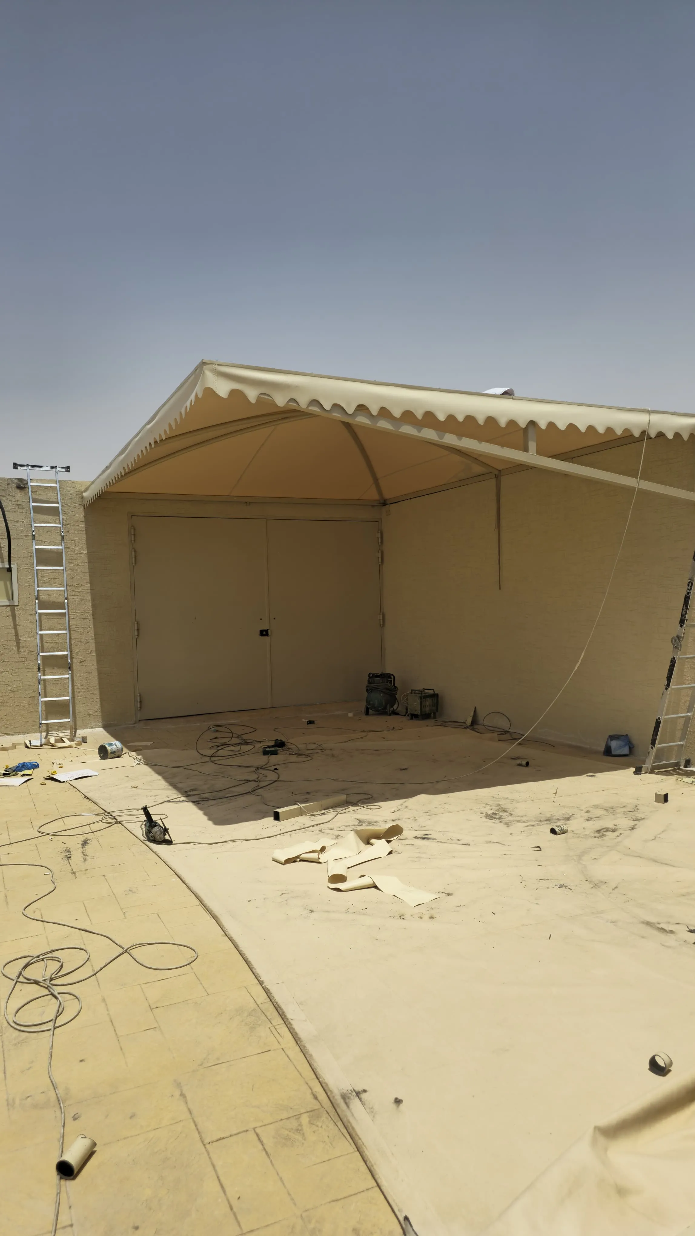 مظلات وسواتر في حي الشفاءلأحواش الفلل دليل الفخامة والحماية